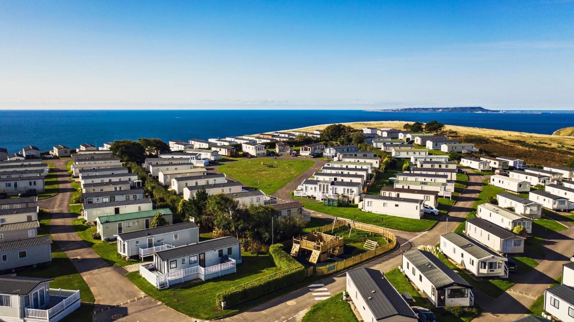 Emma'S Sea View 2-Bedroom Caravan At Durdle Door Near Wareham Dorset ويست لولوورث المظهر الخارجي الصورة